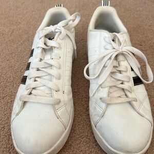Adidas Men's White and Black Sneakers